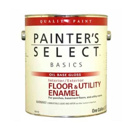 General Paint Painter's Select Basics Floor & Utility Enamel, Gloss Finish, Tile Red, Gallon - 151186